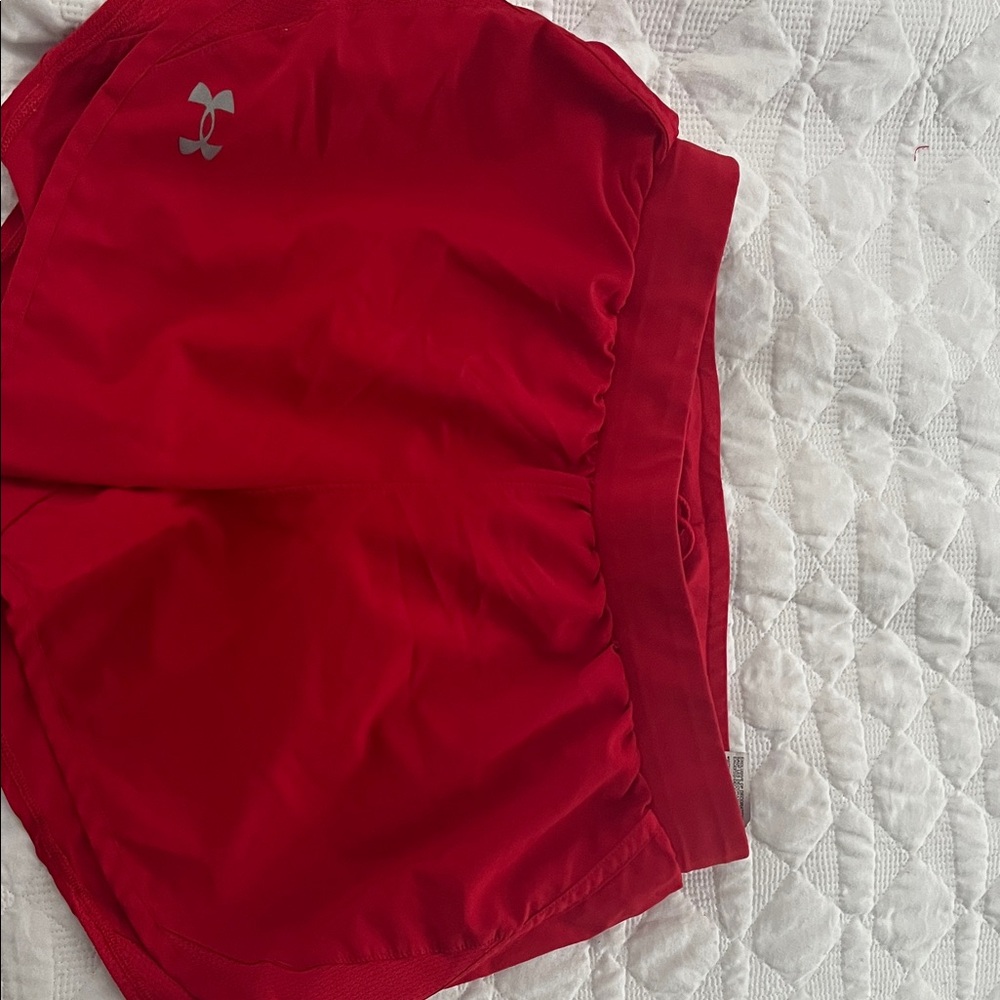 Under Armour Women's Bold Red Athletic Shorts